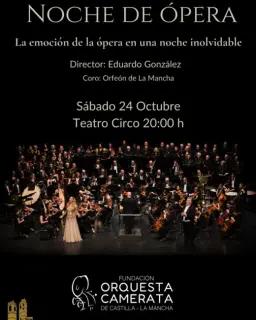 Cartel de Noche de Ópera en Teatro Circo