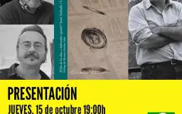 Cartel de Presentación de El fin de los días o Sobresalto español en Librería Popular