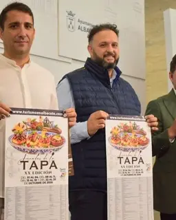 Cartel de XX Jornada de la Tapa de Albacete en Establecimientos hosteleros participantes