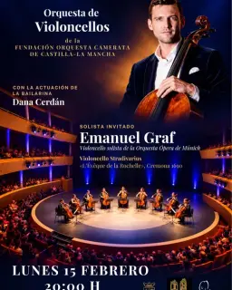 Cartel de Gala Stradivarius: Orquesta de Violonchelos en Teatro Circo (pista)
