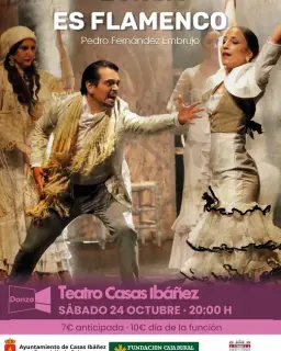 Cartel de «Lorca es flamenco», de Pedro Fernández Embrujo, en el Teatro de Casas Ibáñez en Teatro Casas Ibañez