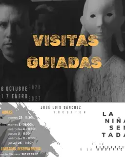Cartel de Visita guiada: La niña sentada en Museo de Albacete