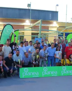 Cartel de Juegos Deportivos Municipales (JDM) IMD - Planea Energía en Campos Municipales Alba Redondo y pabellones Juan de Toledo, Lepanto, Universitario y del Parque