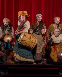 Cartel de "Farra" de la Compañía Lucas Escobedo en Teatro Regio, Almansa