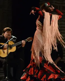Cartel de "Nuestro Flamenco" de Ricardo Fernández del Moral en Salón de Actos, Tobarra