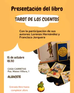 Cartel de Tarot de los cuentos en Casa Carretas
