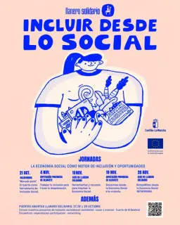 Cartel de Puertas abiertas en Llanero Solidario en Sede de Llanero Solidario