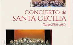 Cartel de Concierto Santa Cecilia – Teatro de la Paz en Real Conservatorio Profesional de Música y Danza