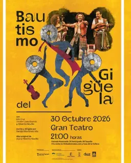 Cartel de El Bautismo del Gigüela - Tumbalobos Teatro en Gran Teatro, Villarrobledo