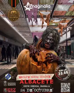 Cartel de Evento Escape Room Zombie en Centro Comercial Imaginalia