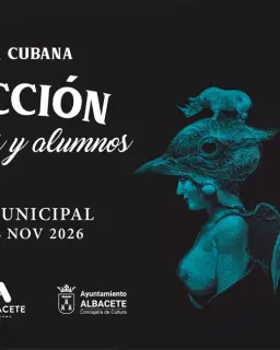 Cartel de Pintura Cubana "Selección de Maestros y Alumnos" en Museo Municipal de Albacete, Plaza del Altozano s/n