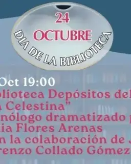 Cartel de Monologo dramatizado en Biblioteca Municipal Depósitos del Sol, Calle Marzo, 50
