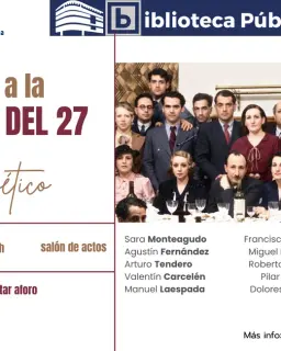 Cartel de Homenaje a la generación del 27 en Biblioteca Pública del Estado - Albacete