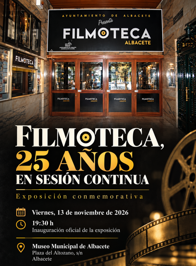 Cartel de Filmoteca, 25 años en sesión continua