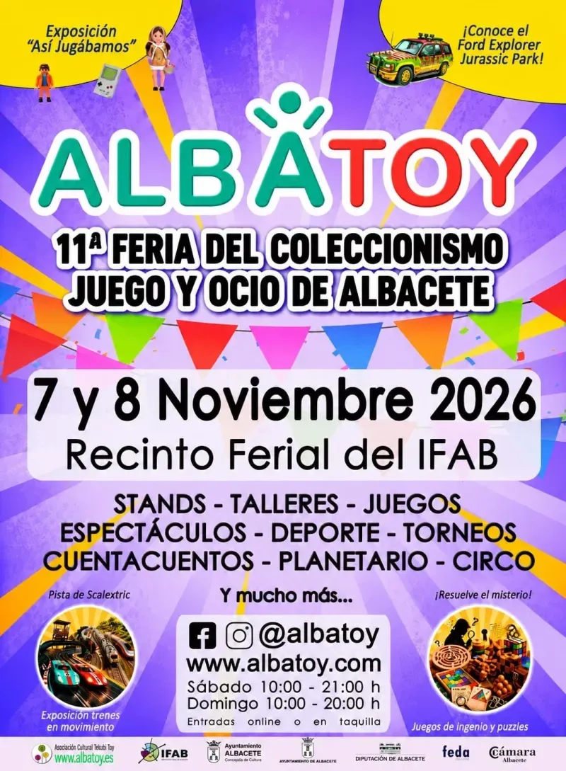 Cartel de Juegos de madera gigantes en AlbaToy