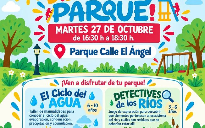 Cartel de Jornadas infantiles sobre el ciclo del agua y la protección de los ríos