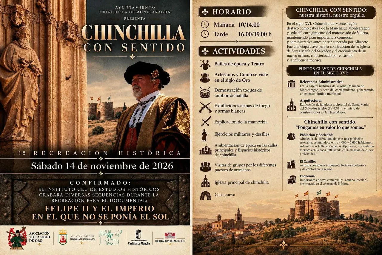 Cartel de Chinchilla con sentido: I Recreación histórica del Siglo de Oro