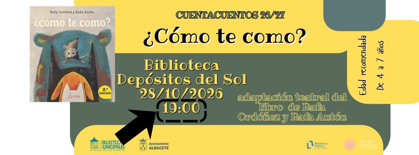 Cartel de Cuentacuentos "¿Cómo te como?"