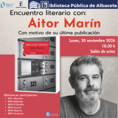 Cartel de Encuentro con Aitor Marín